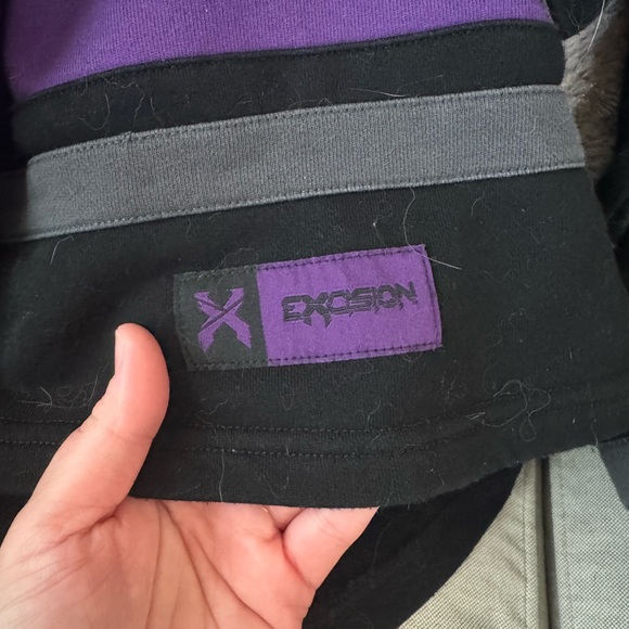 Excision Purple lace tie hockey jersey - Picture 5 of 9